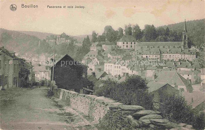 BOUILLON  Wallonne Belgie Panorama et voie Jockey