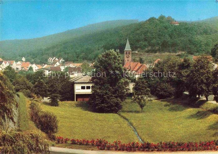 Lindenberg Pfalz Teilansicht mit Cyriakus Kapelle