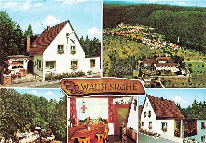 Esthal Haus Waldesruhe Fliegeraufnahme Pool Gaststub