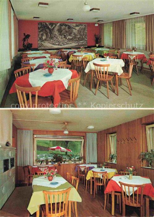 Elmstein Rheinland-Pfalz Gasthaus Zum stillen Tal Gastraeume