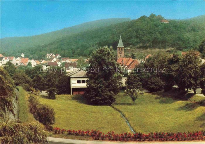 Lindenberg Pfalz Teilansicht mit Cyriakus Kapelle