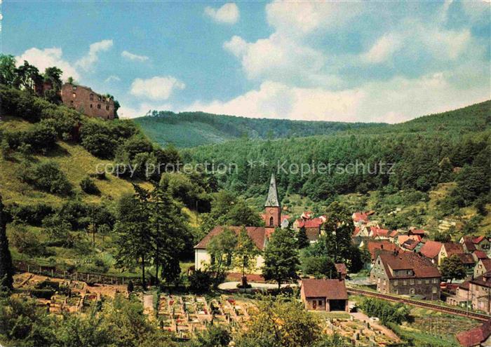 Frankenstein Pfalz mit Burgruine