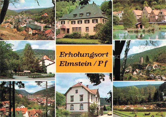 Elmstein Rheinland-Pfalz Orts und Teilansichten Schwanenteich