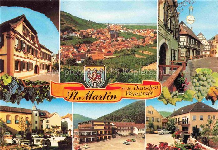 St Martin Pfalz Orts und Teilansichten Fliegeraufnahme