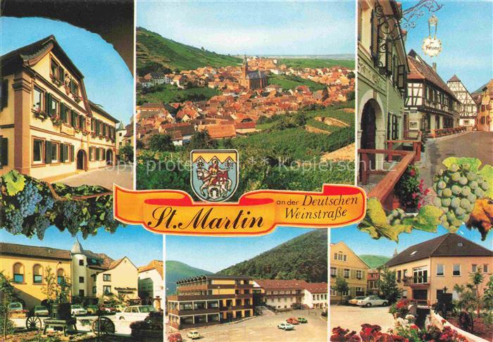 St Martin Pfalz Orts und Teilansichten Fliegeraufnahme