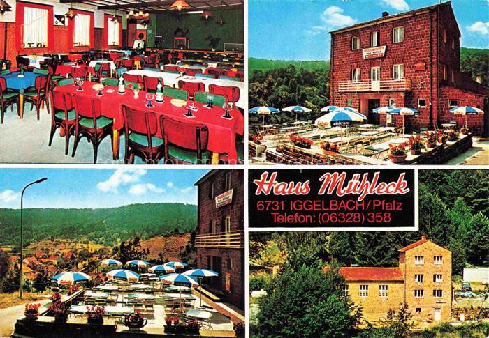 Iggelbach Elmstein Bad Duerkheim Rheinland-Pfalz Haus Muehleck Gastraeume Terras