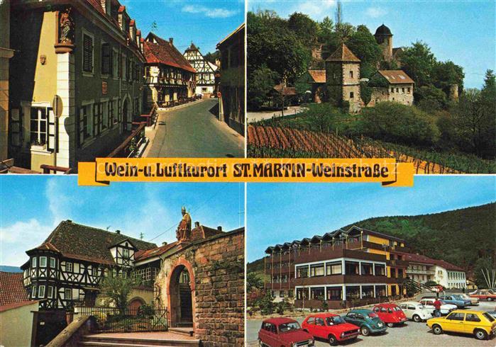 St Martin Weinstrasse Pfalz Dorfstrasse Burg Hotel
