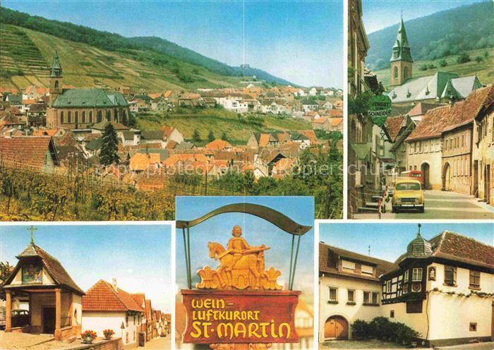 St Martin Pfalz Panorama Kirche Ortsschild