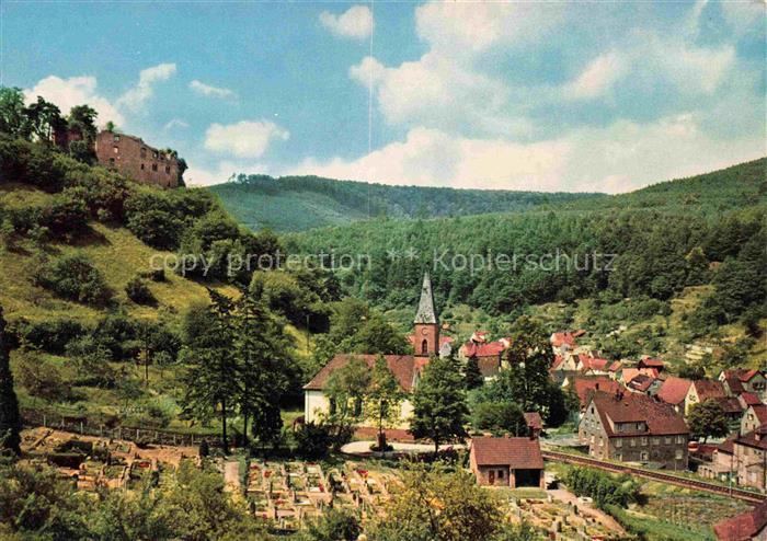 Frankenstein Pfalz mit Burgruine
