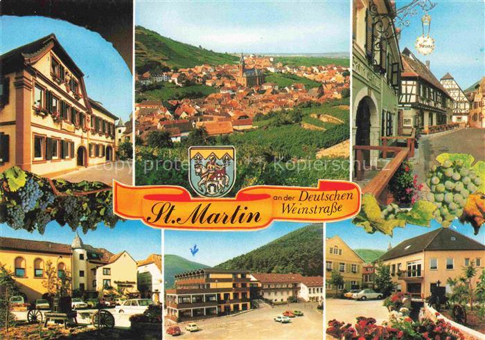 St Martin Pfalz Gasthaus Panorama Kirche Marktplatz Dorfstrasse