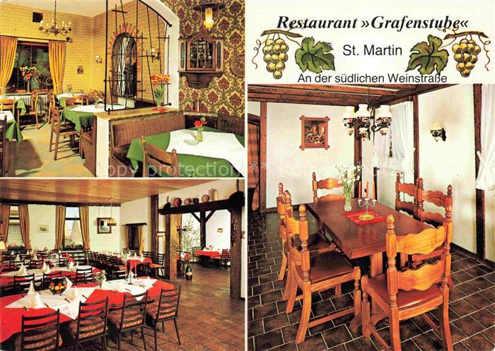 St Martin Pfalz Restaurant Grafenstube Bauernstube Bacchuskeller