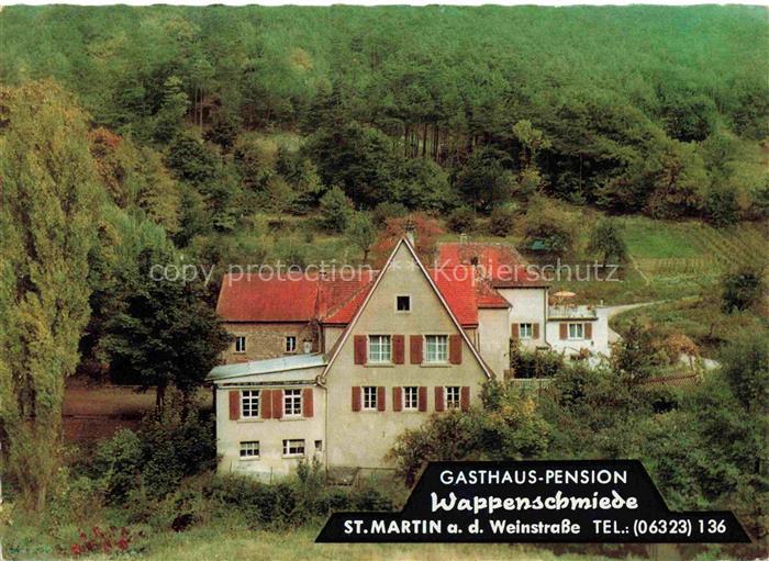 St Martin Weinstrasse Pfalz Gasthaus Pension Wappenschmiede