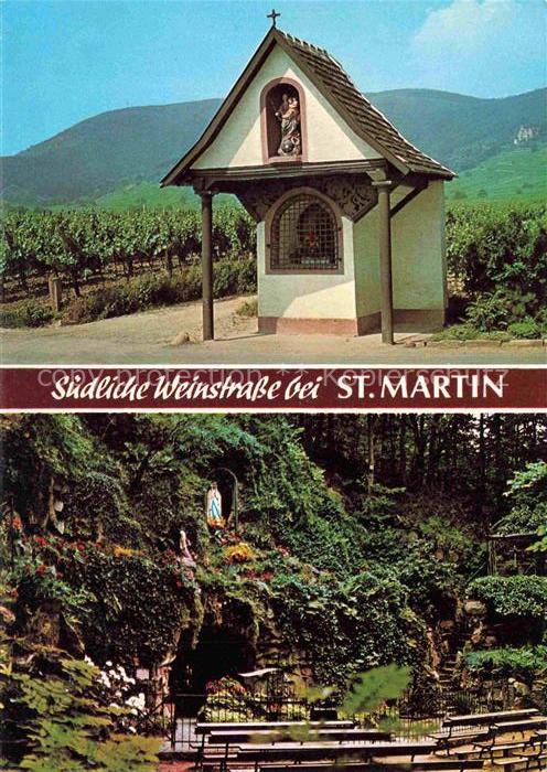 St Martin Weinstrasse Pfalz Bildhaeusel an der Edenkobener Strasse und Lourdes G