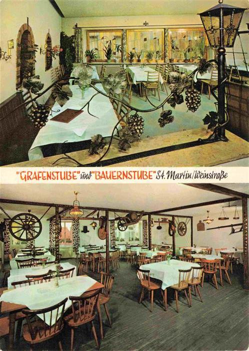 St Martin Weinstrasse Pfalz Gaststaette Grafenstube und Bauernstube
