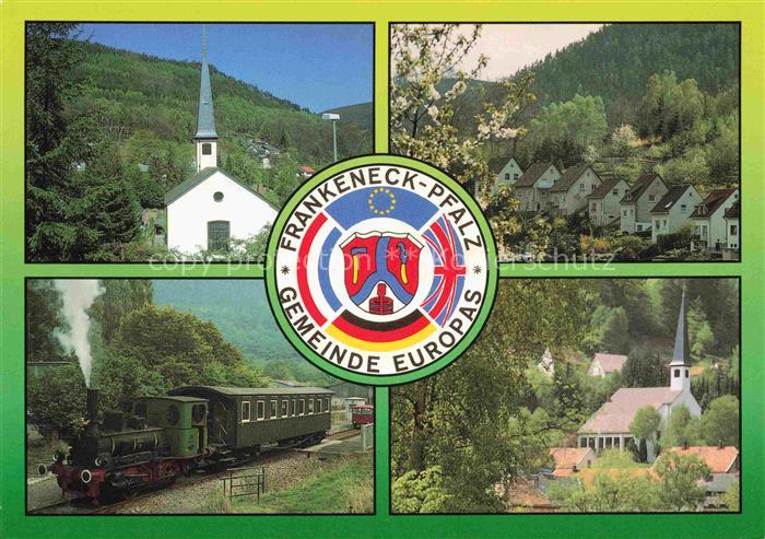 Frankeneck Kirchen Siedlung Dampflokomotive