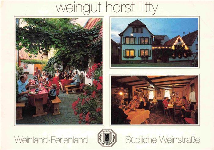 Altdorf Pfalz Weingut Weinstube Horst Litty Freiterrasse