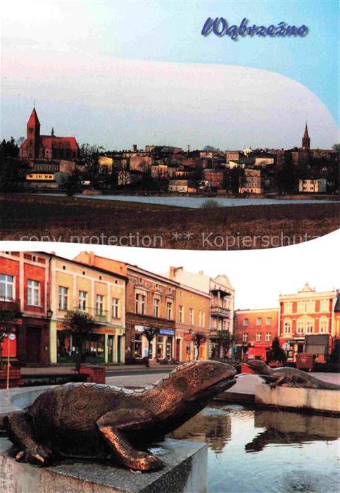 Wabrzezno Briesen Westpreussen PL Ortspartie Brunnen