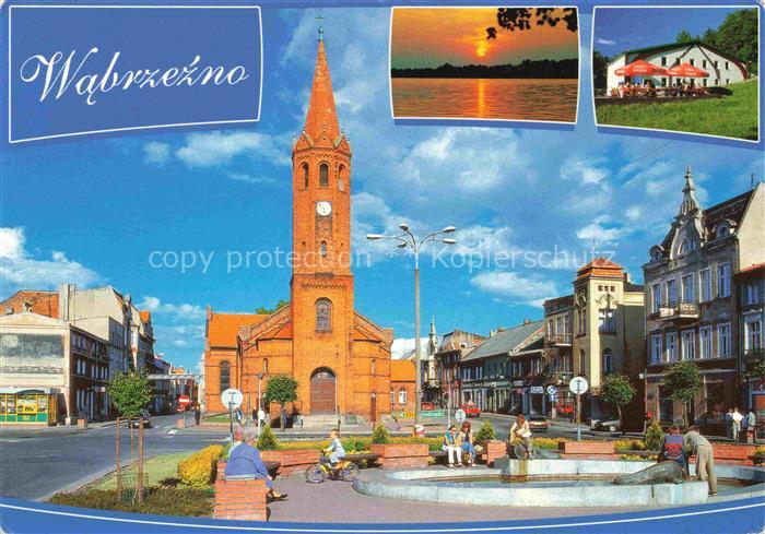 Wabrzezno Briesen Westpreussen PL Plac Jana Pawla Kosciol MB Krolowej Polski Zam