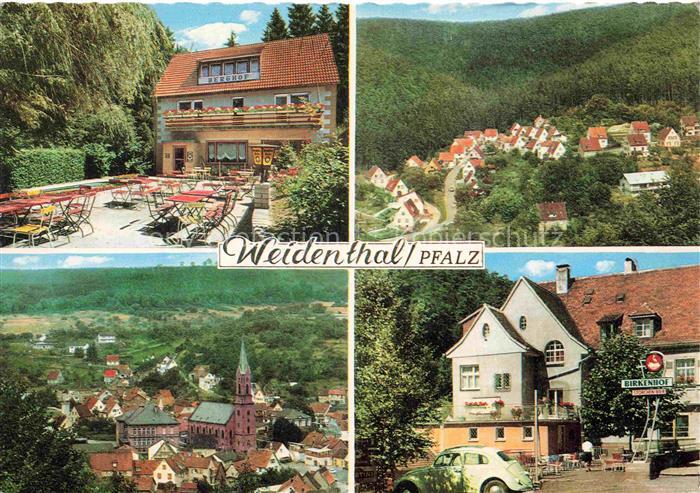 Weidenthal Pfalz Hotel Pension Waldcafé Berghof Ortsansichten Kirche