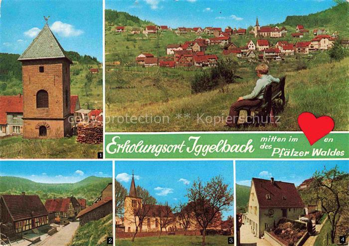 Iggelbach Elmstein Bad Duerkheim Rheinland-Pfalz Panorama Erholungsort im Pfaelz