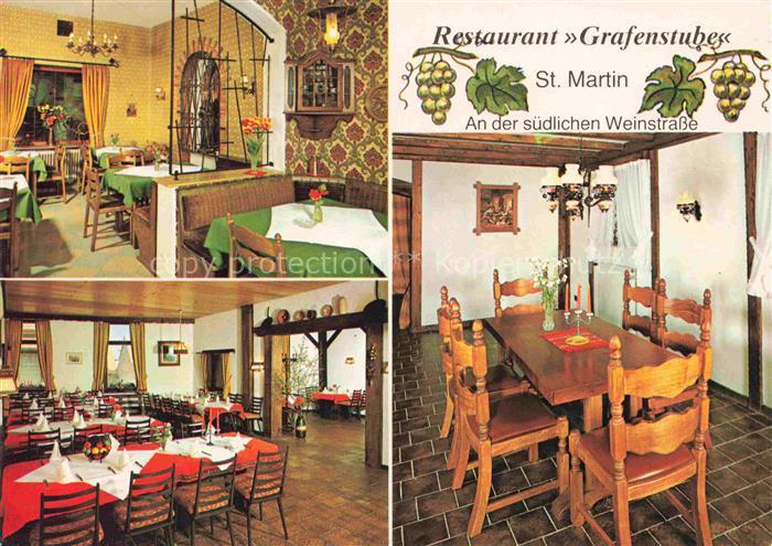 St Martin Pfalz Restaurant Grafenstube Gastraeume