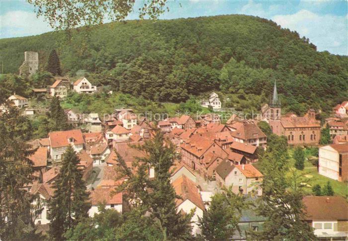 Elmstein Rheinland-Pfalz Teilansicht Luftkurort mit Burg