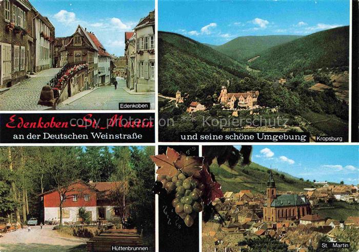 St Martin Pfalz und Umgebung Panorama Kropsburg Huettenbrunnen Edekoben