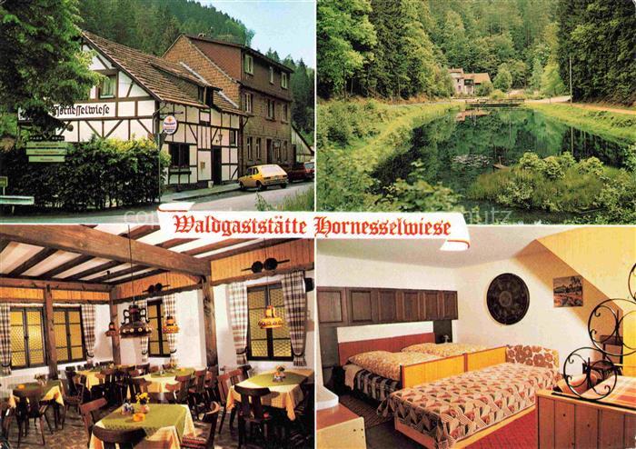 Elmstein Rheinland-Pfalz Waldgaststaette Hornesselweise Gastraum Fremdenzimmer B