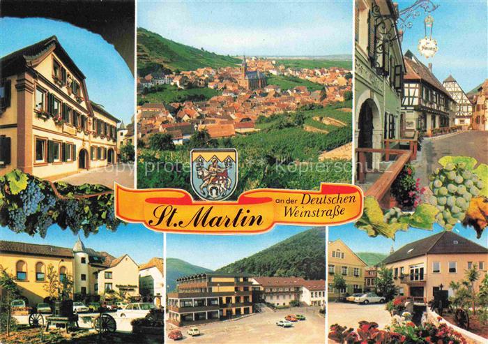 St Martin Pfalz Panorama Ortsmotive Zentrum