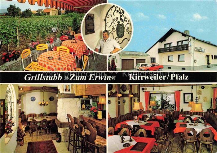 Kirrweiler Pfalz Grillstubb Zum Erwin Gaststaette Gastraum Terrasse