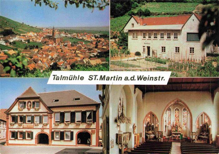 St Martin Pfalz Gasthaus Talmuehle Innenansicht Kirche Ortspanorama
