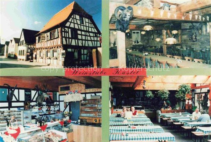 Geinsheim Pfalz Neustadt Weinstrasse Rheinland-Pfalz Weinstube Kaestel Gastraeum