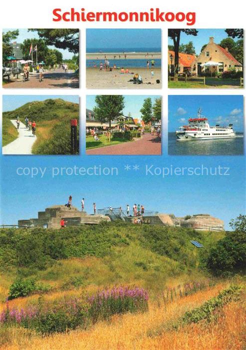 Schiermonnikoog Friesland NL Teilansichten Strand Faehre