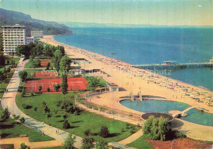 Varna WARNA Bulgaria Slatni Pjassazi Sonnenstrand am Schwarzen Meer Tennisplaet