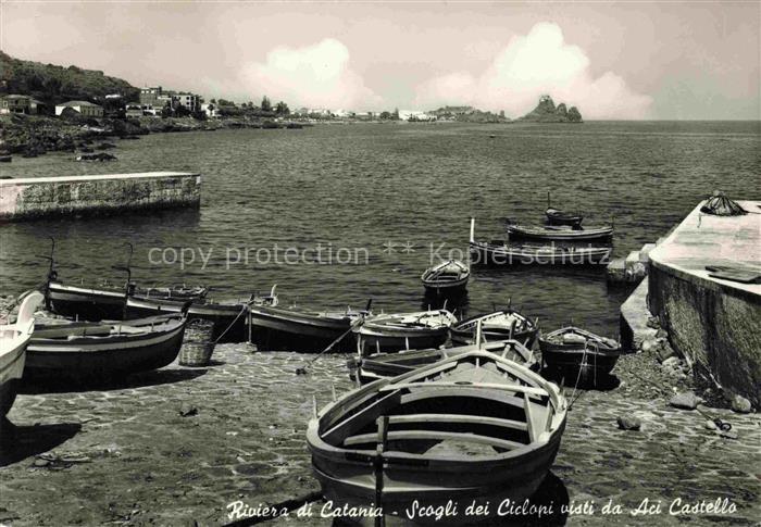 CATANIA Sicilia IT Scogli dei Ciclopi visti da Aci Castello Riviera di Catania