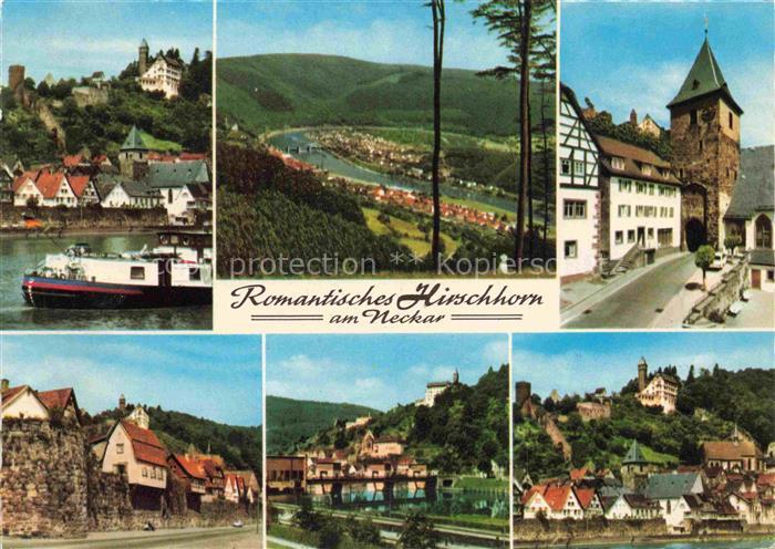 Hirschhorn Neckar Hessen Orts und Teilansichten Neckarpartien
