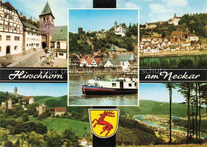 Hirschhorn Neckar Hessen Stadttor Burg Hirschhorn Panorama Neckarpartien