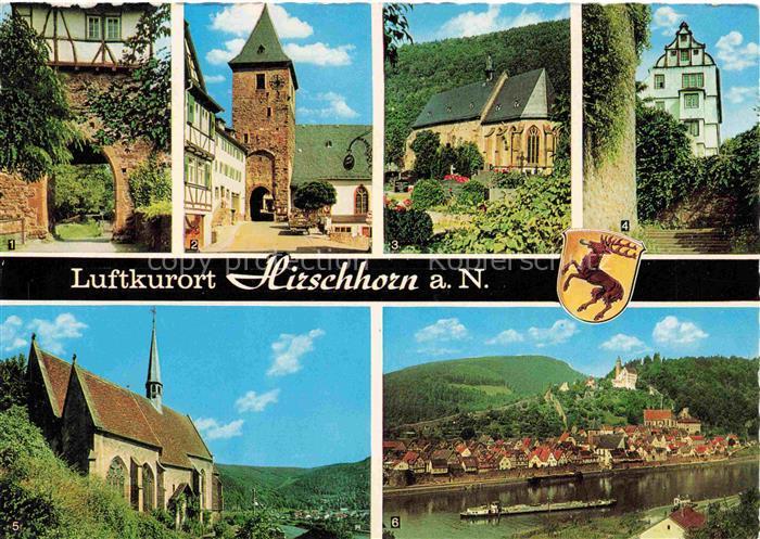 Hirschhorn Neckar Hessen Burg Innenhof Mitteltor Eresheimer Kapelle Schlossaufga