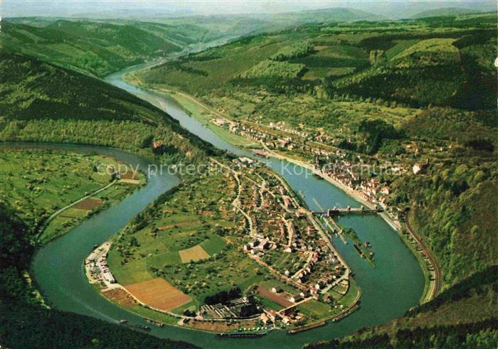 Hirschhorn Neckar Hessen Fliegeraufnahme mit Schloss Hotel