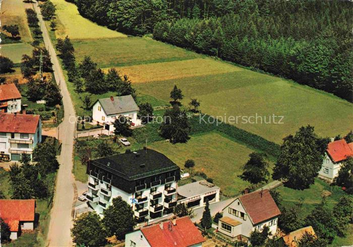 Oberdielbach Waldbrunn Odenwald BW Hotel Pension Waldblick Fliegeraufnahme