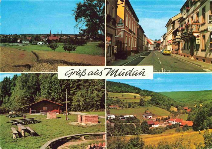 Mudau Panorama Ortspartien Huette