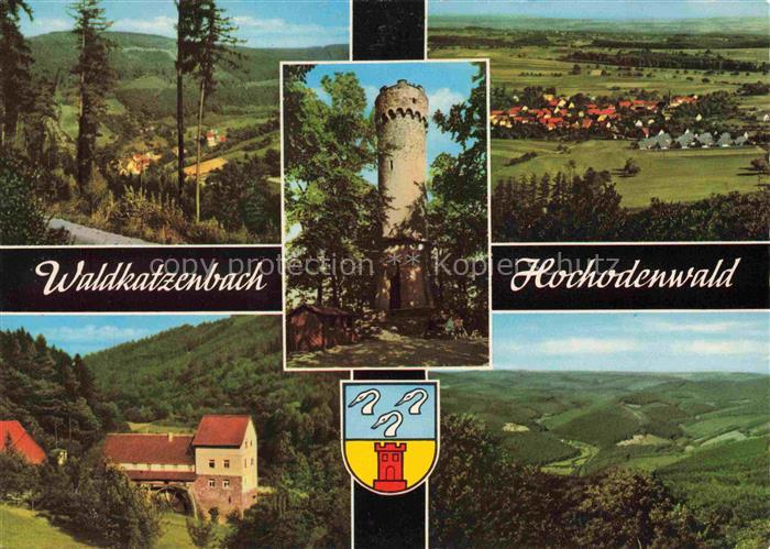 Waldkatzenbach Panorama Muehle Katzenbachturm