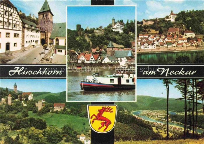 Hirschhorn Neckar Hessen Mitteltor Neckarpartien Panorama