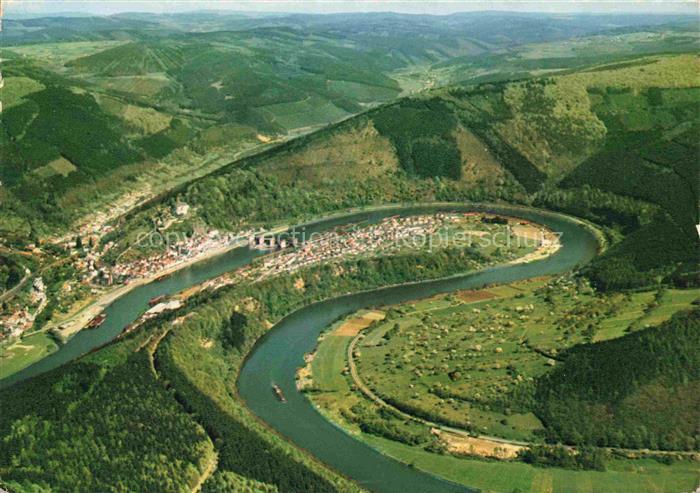 Hirschhorn Neckar Hessen Fliegeraufnahme Neckarschleife