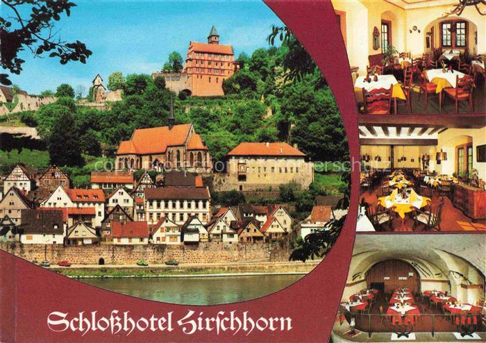 Hirschhorn Neckar Hessen Schloss Hotel auf der Burg Gastraeume