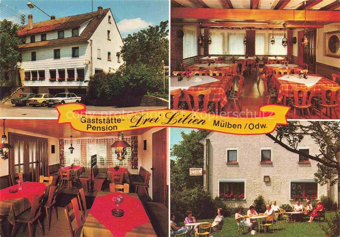 Muelben Gaststaette Pension Drei Linden Gastraeume Gartenterrasse