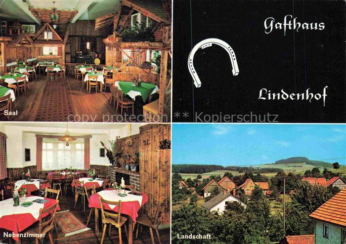 Oberdielbach Waldbrunn Odenwald BW Gasthaus Lindenhof Saal Nebenzimmer Landschaf