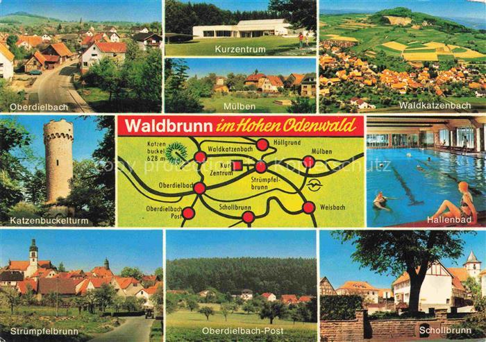 Waldbrunn Odenwald BW Oberdielbach Katzenbuckelturm Struempfelbrunn Kurzentrum M