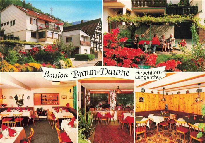 Langenthal Odenwald Hirschhorn Neckar Bergstrasse Pension Braun Daume Gastraeume