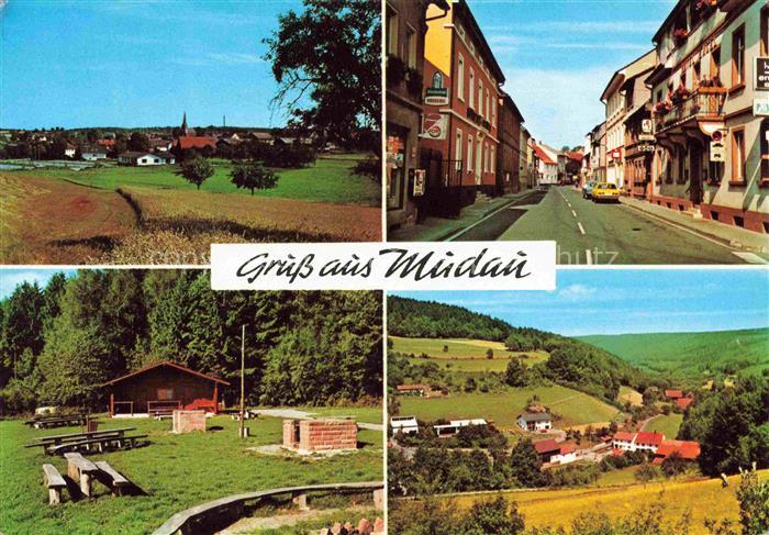 Mudau Panorama Strassenpartie Park Huette